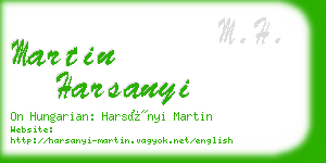 martin harsanyi business card